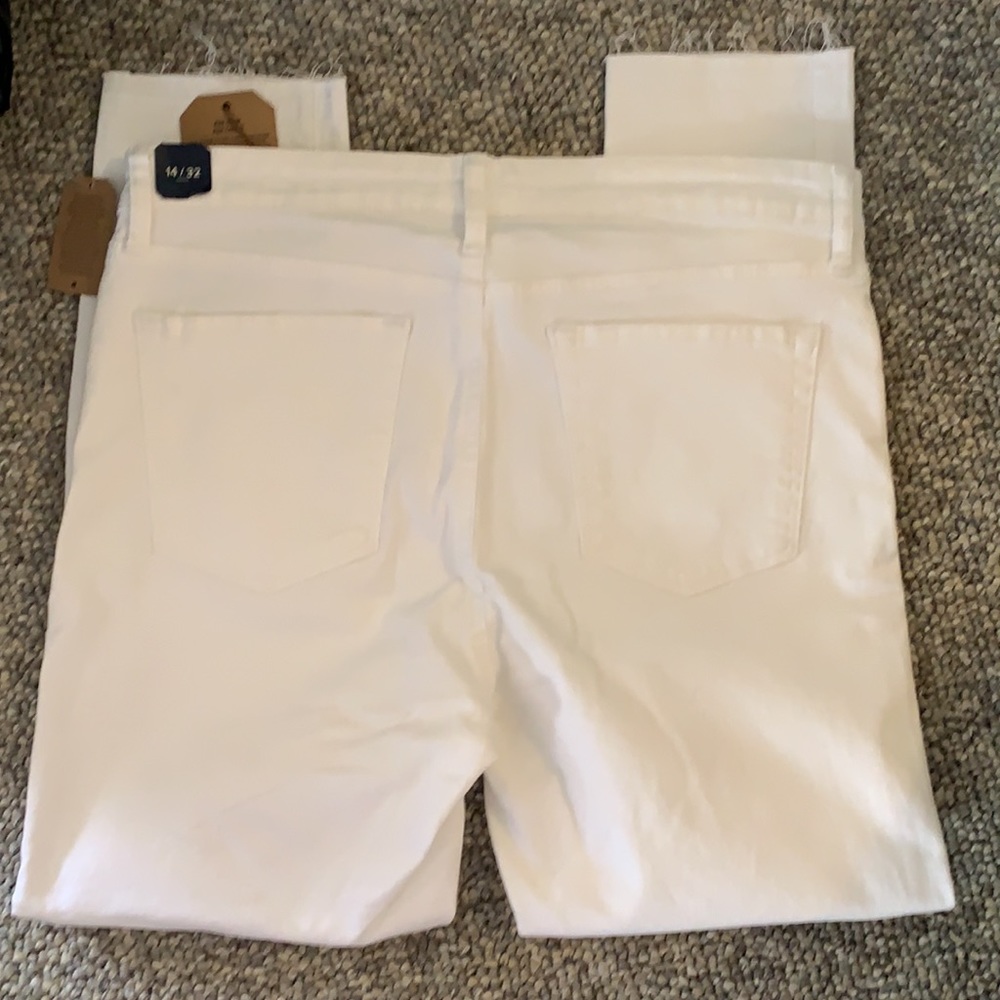NWT Lucky Brand size 14 white Ava crop jeans - Picture 3 of 8